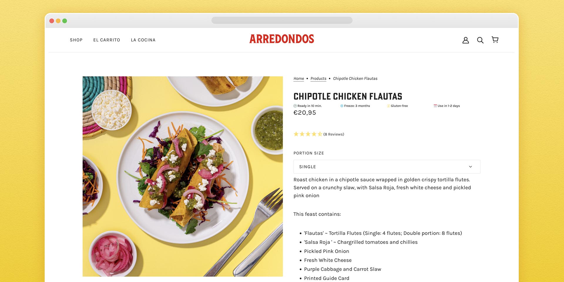 Taco product photography for restaurant menu 13