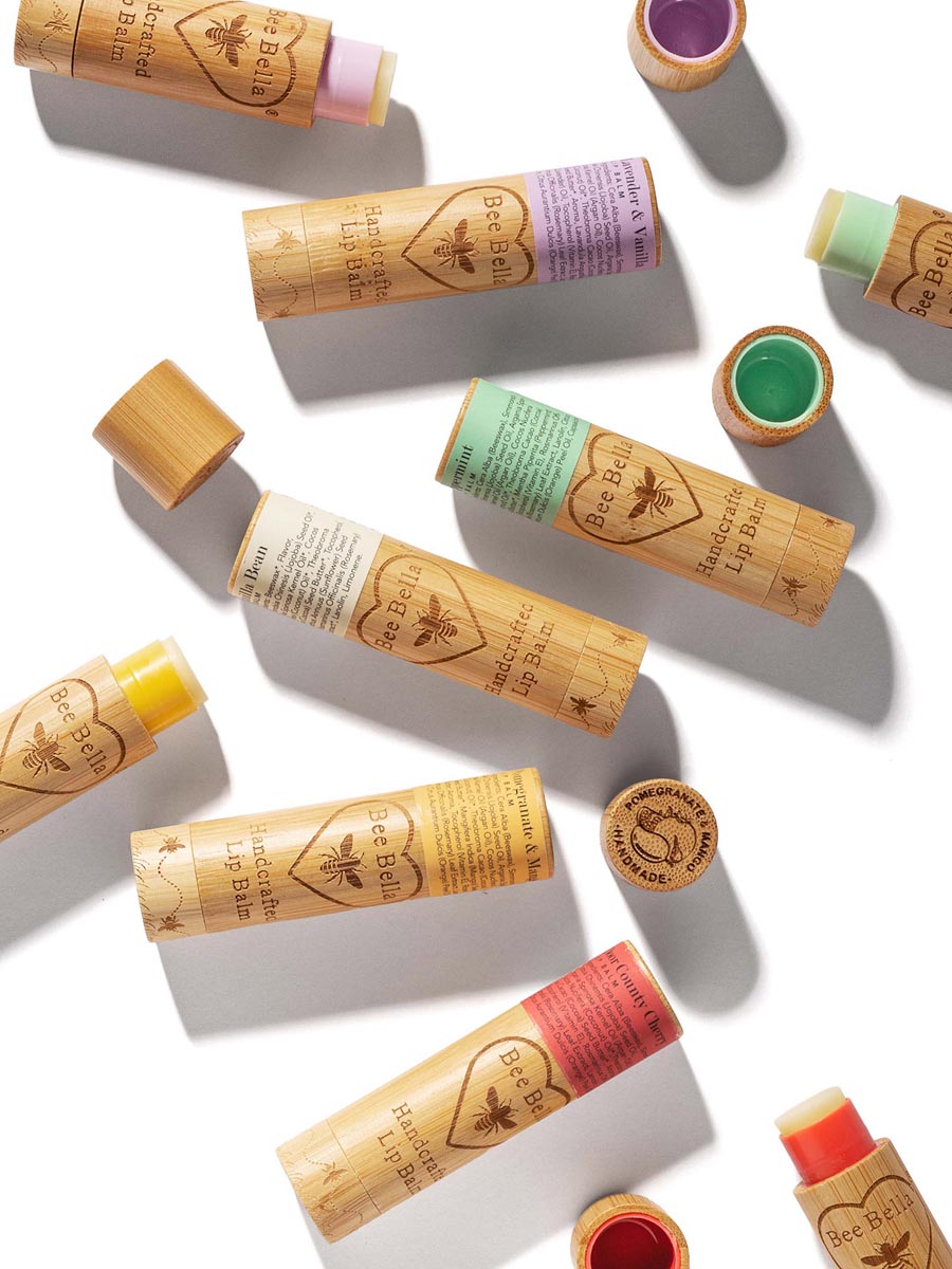 Natural cherry lip balm photography for ecommerce and social media 4