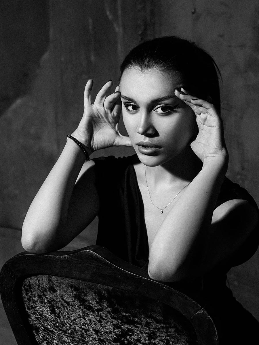 Editorial female portrait with professional styling 3