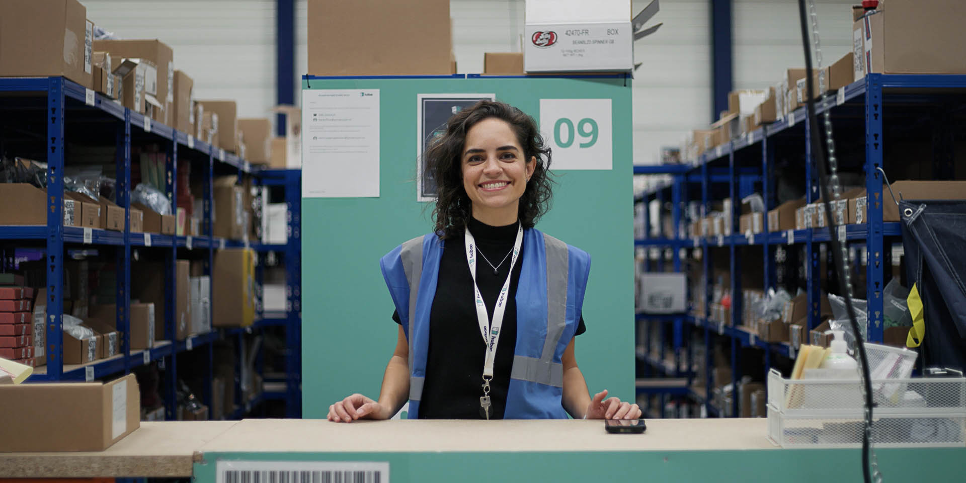 Employee portrait recorded during business video production 9