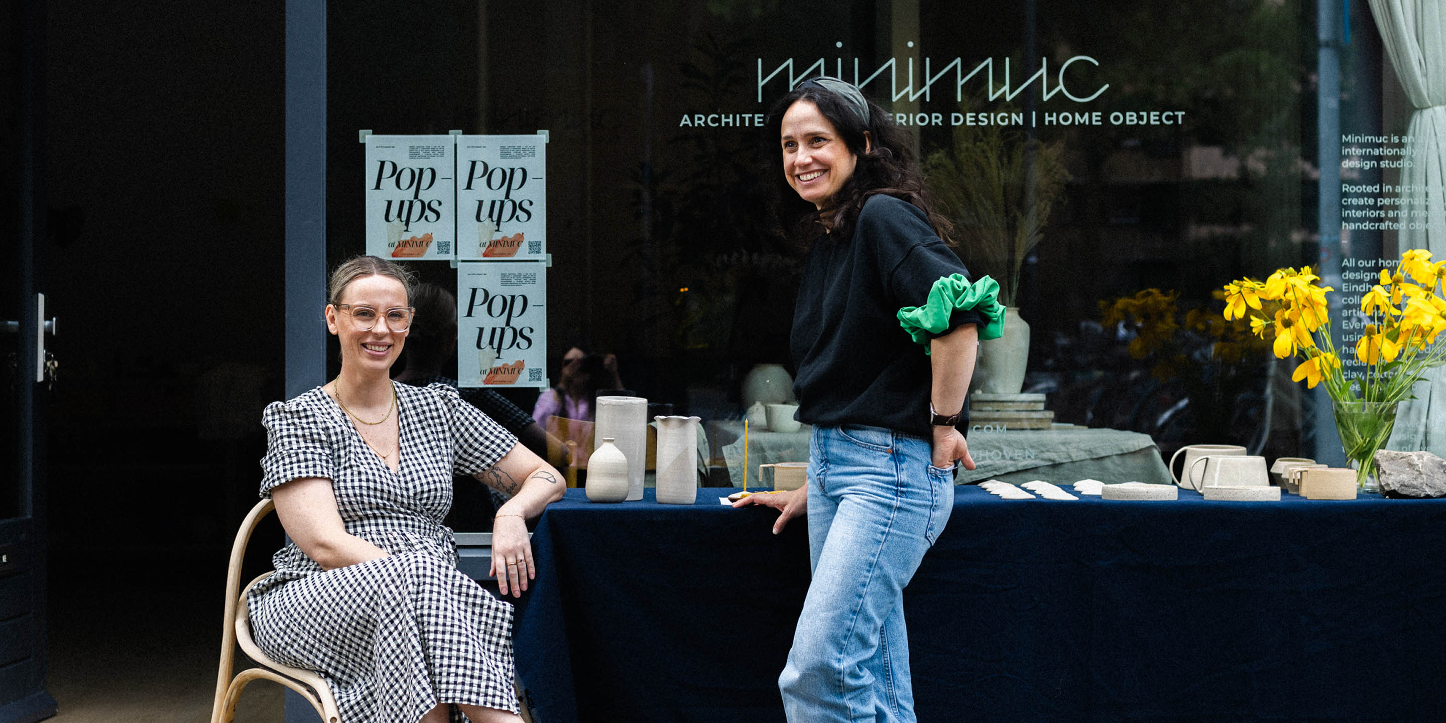 Guests exploring the Minimuc Design Studio pop-up event in Eindhoven 1
