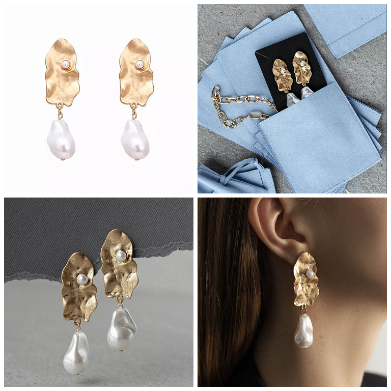 Jewellery worn by a model to show scale and proportion 16